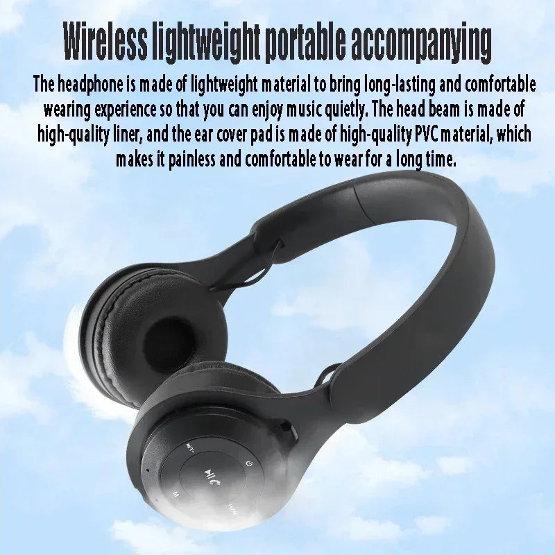 Macarone Y08 Wireless Bluetooth Headphones With Microphone Sound Insulation Gaming Earphone Hifi Bass Earbuds Blutooth5.0 Hedset