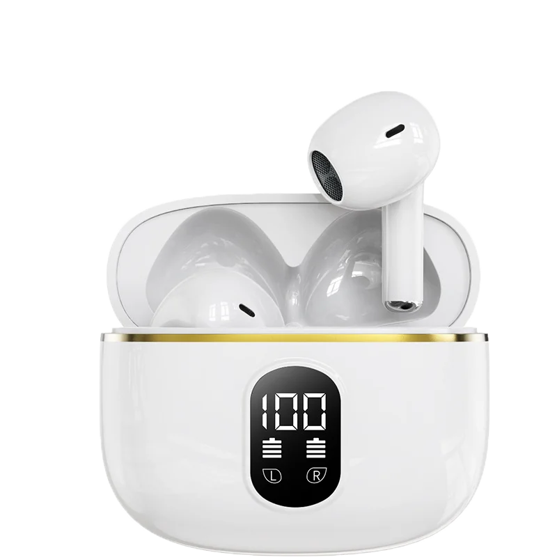 Wireless Earphone Bluetooth Headphone With Mic LED Power Display Earphones HD-Call HiFi Stereo Sound Earbuds For Xiaomi Air ipad