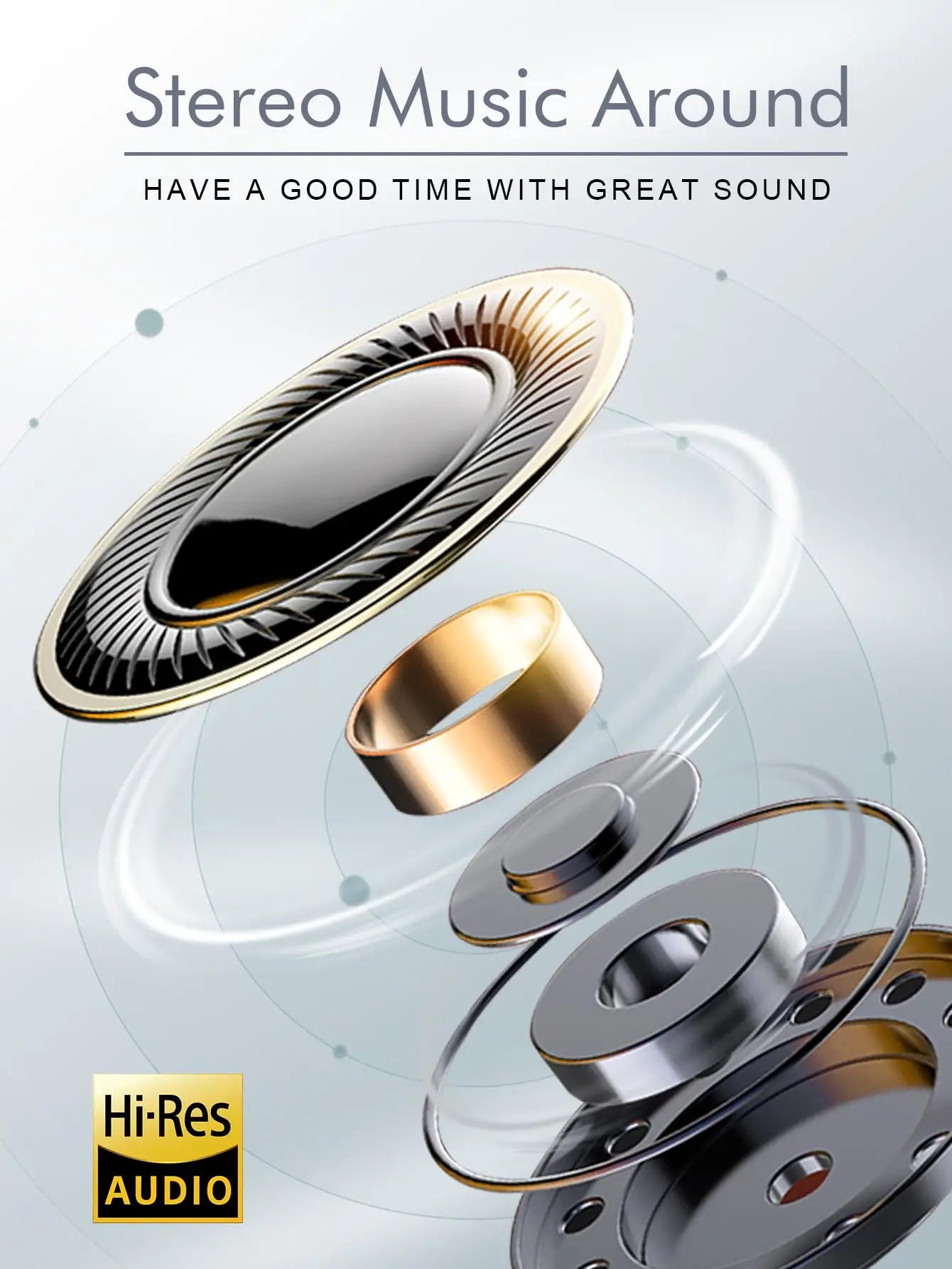 B36 Wireless Bluetooth 5.3 Over-Ear Headphones with ANC Noise Cancelling 8H Playtime Ergonomic Design HD Microphone Foldable