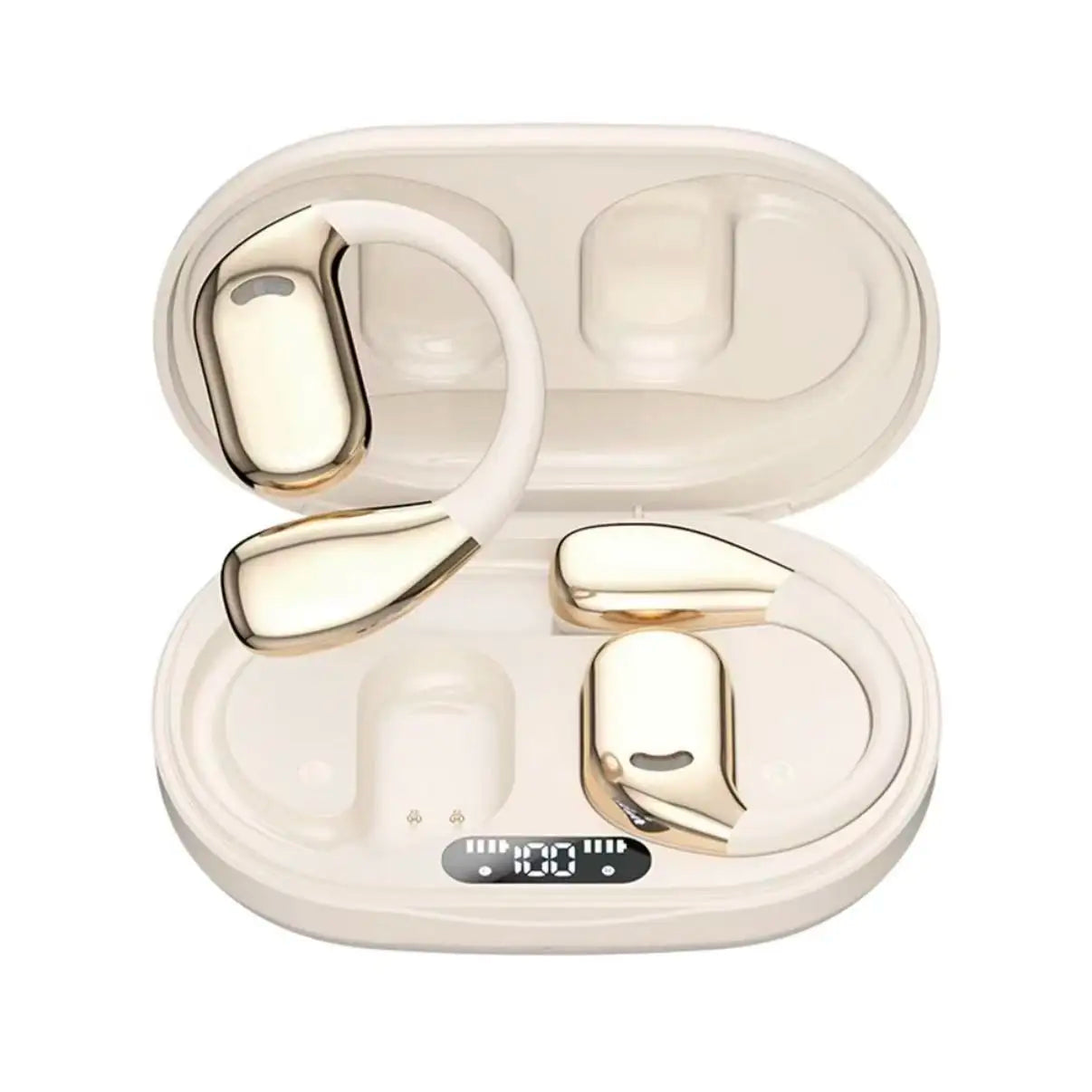 Hi-Res Certified M75 Wireless Earbuds, Bluetooth 5.49 Open Ear Earhooks with Immersive Sound, Low Latency Touch Control Headset