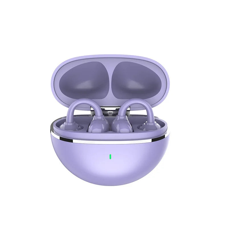 New Ear Clip Earphone Open Ear Sports Wireless Bluetooth Headphone Touch Control ENC Noise Cancelling Headset With Microphone