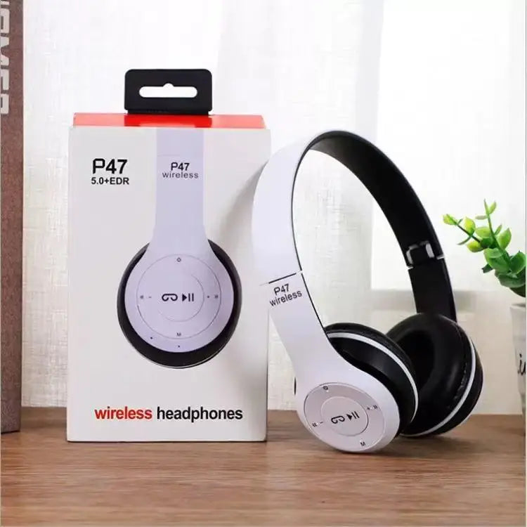 Wireless Bluetooth Headphone With HD Mic Foldable Headset Stereo Sound Earphones Sports Gaming Headphones