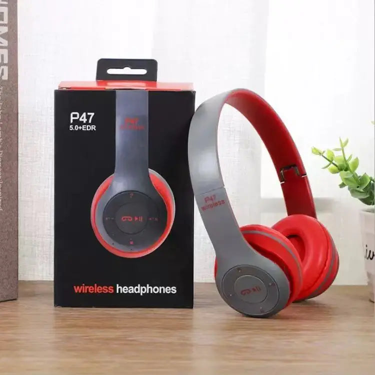 Wireless Bluetooth Headphone With HD Mic Foldable Headset Stereo Sound Earphones Sports Gaming Headphones