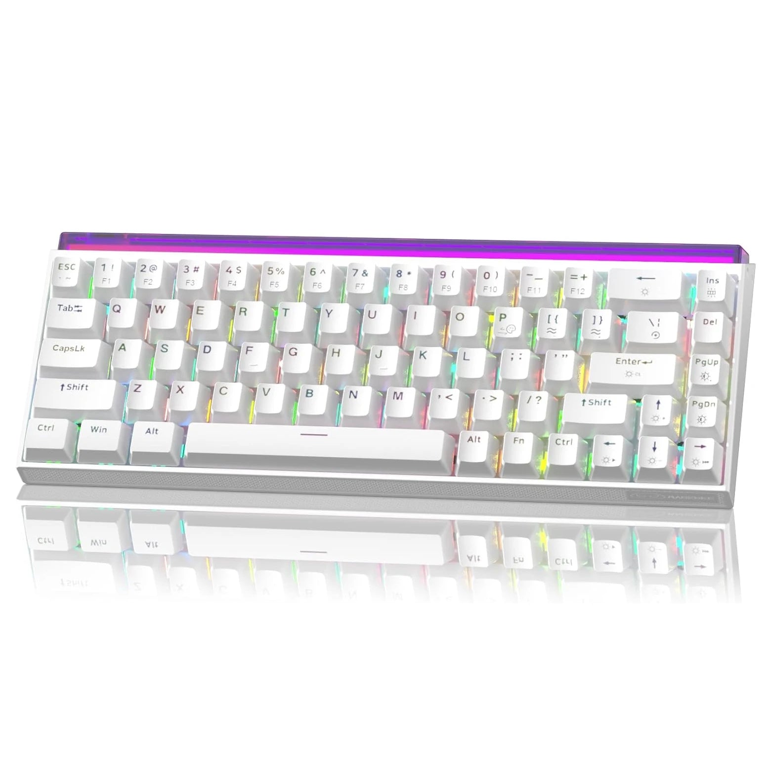 MageGee AIR68 Wireless Hall Effect Gaming Keyboard, 60% RGB Magnetic Switch Keyboard with Rapid Trigger, Adjustable Actuation