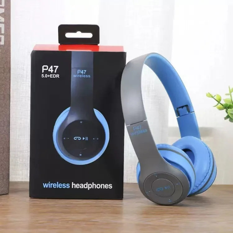 Wireless Bluetooth Headphone With HD Mic Foldable Headset Stereo Sound Earphones Sports Gaming Headphones