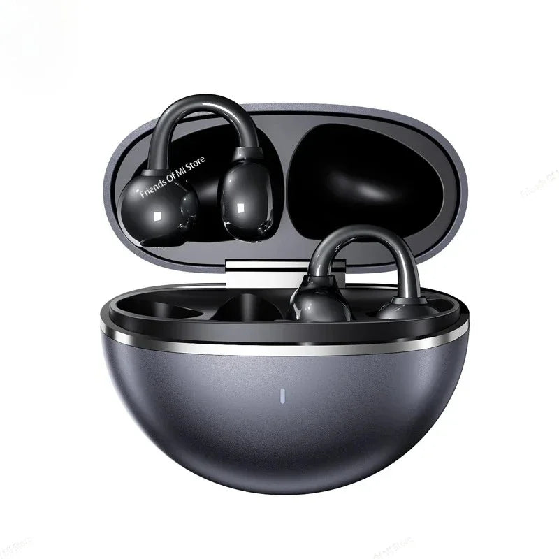 New Ear Clip Earphone Open Ear Sports Wireless Bluetooth Headphone Touch Control ENC Noise Cancelling Headset With Microphone