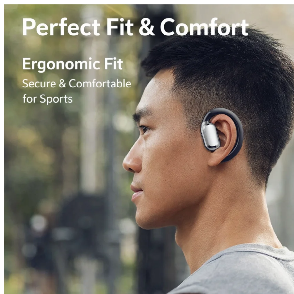 Hi-Res Certified M75 Wireless Earbuds, Bluetooth 5.49 Open Ear Earhooks with Immersive Sound, Low Latency Touch Control Headset