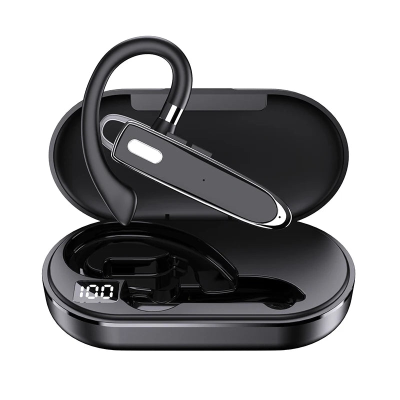 Wireless Bluetooth Earphones With Microphone Noise Cancelling Handsfree Talking Sweatproof Headset Business Auriculares