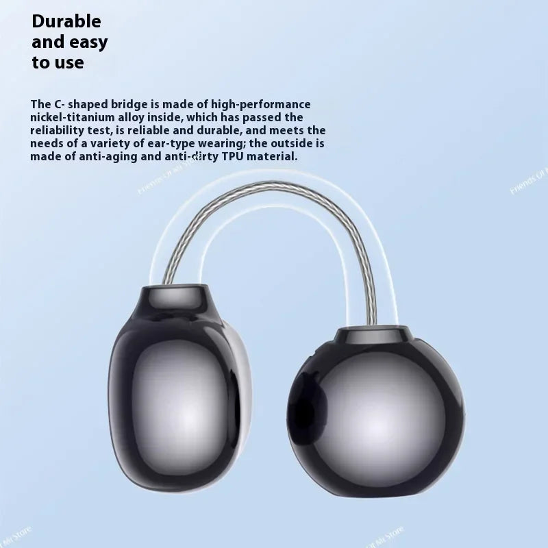 New Ear Clip Earphone Open Ear Sports Wireless Bluetooth Headphone Touch Control ENC Noise Cancelling Headset With Microphone